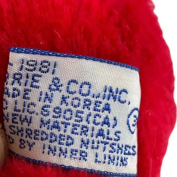 Vintage Papa Smurf Beanie Plush 6” Peyto Wallace Bernie & Co 1981 1980s Stuffed - Picture 9 of 9